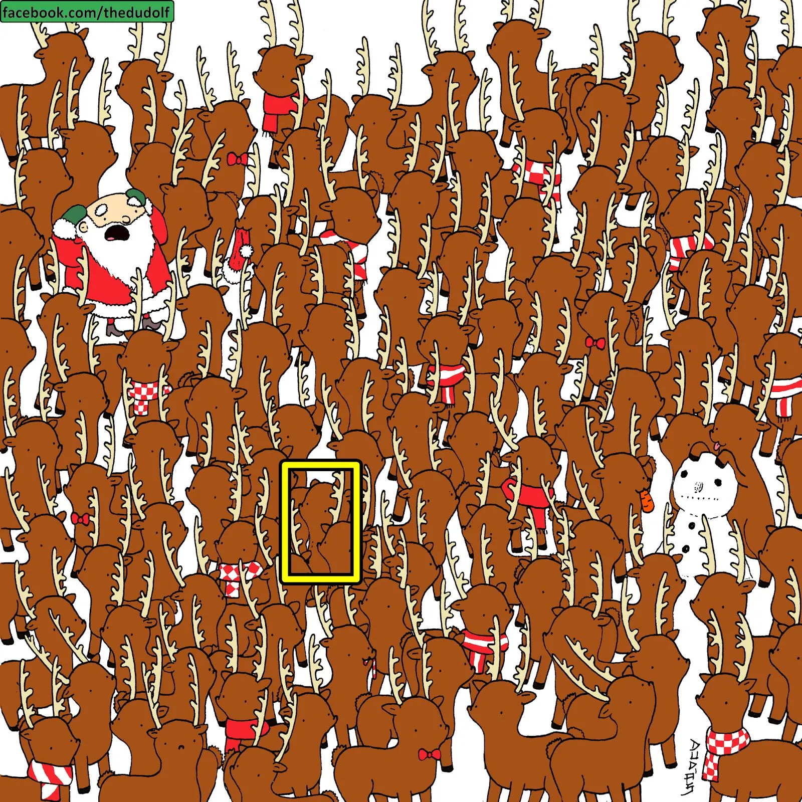 bear among deer 