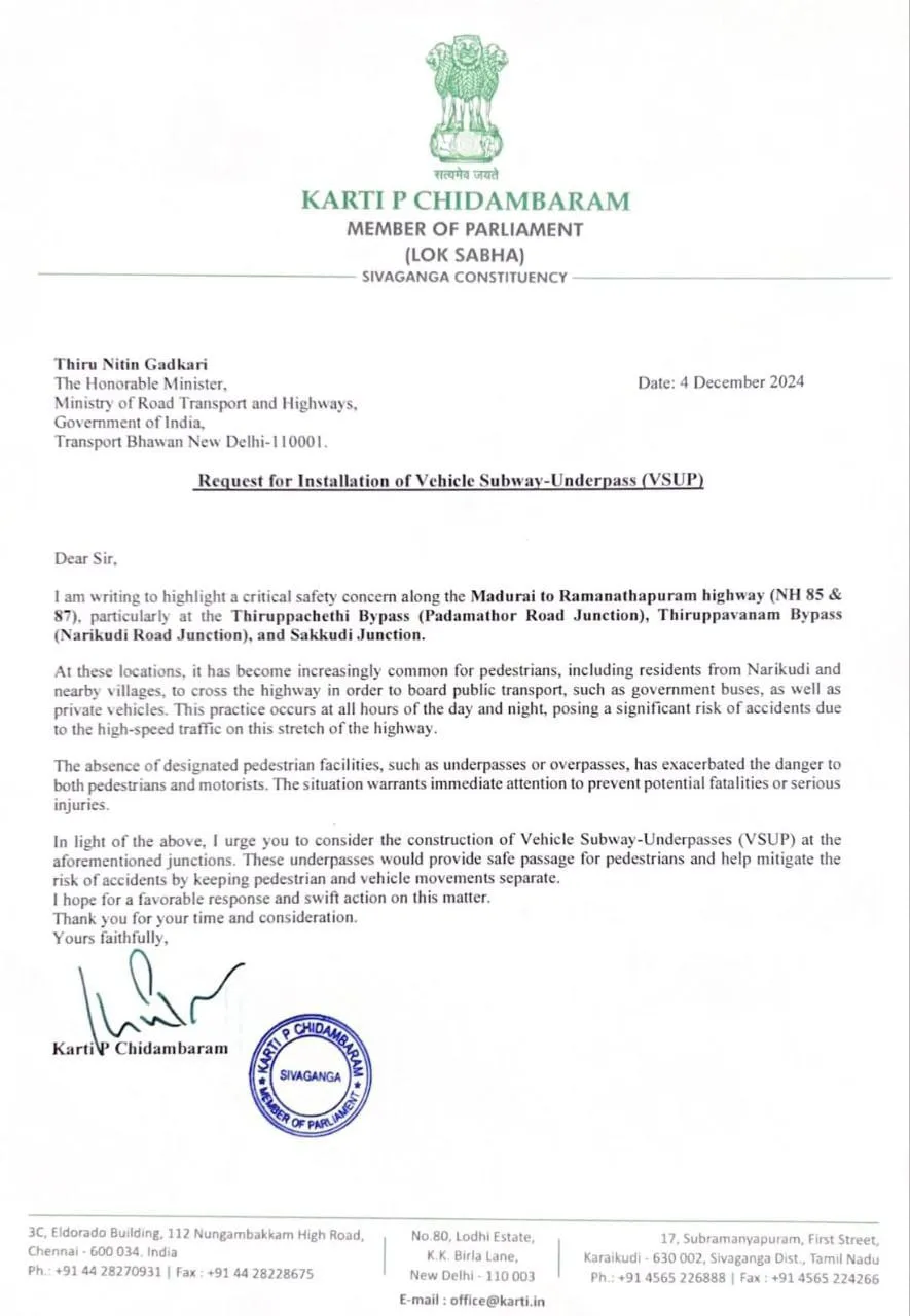 Karti Request letter