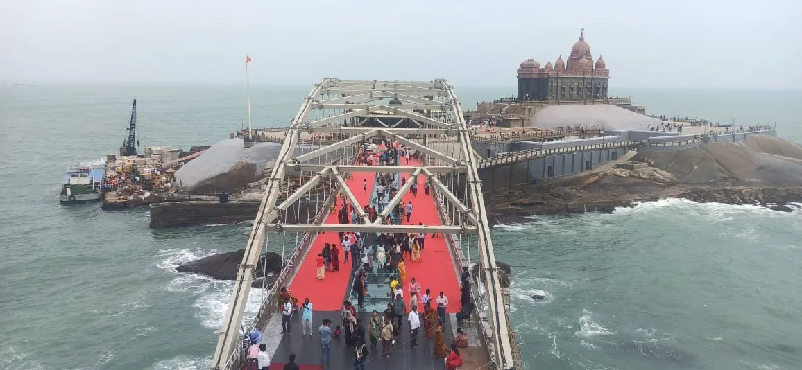 kanyakumari mirror bridge photos 