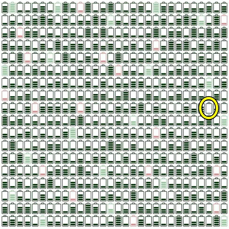Empty battery cell 