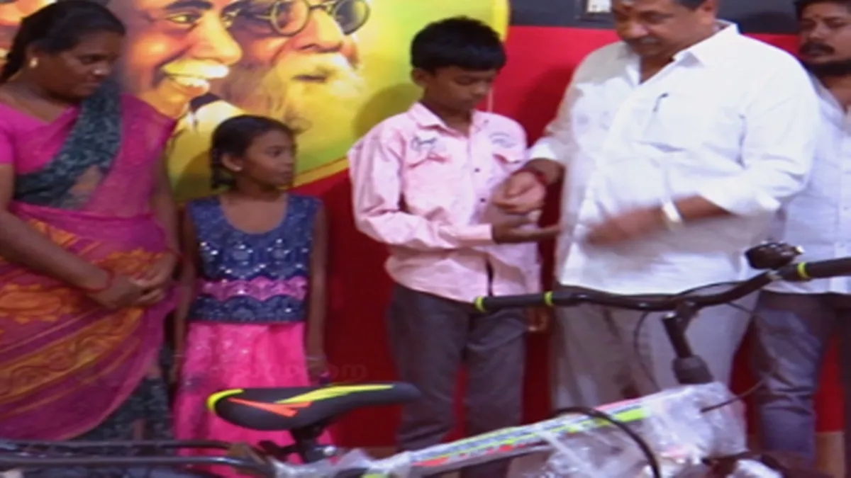 PTR Palanivel Thiagarajan fulfilled his promise to the 7th class student