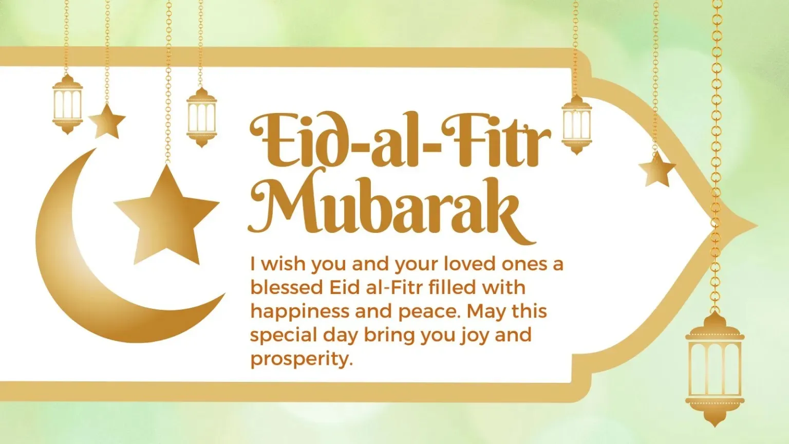 Eid-al-Fitr Mubarak 2024 