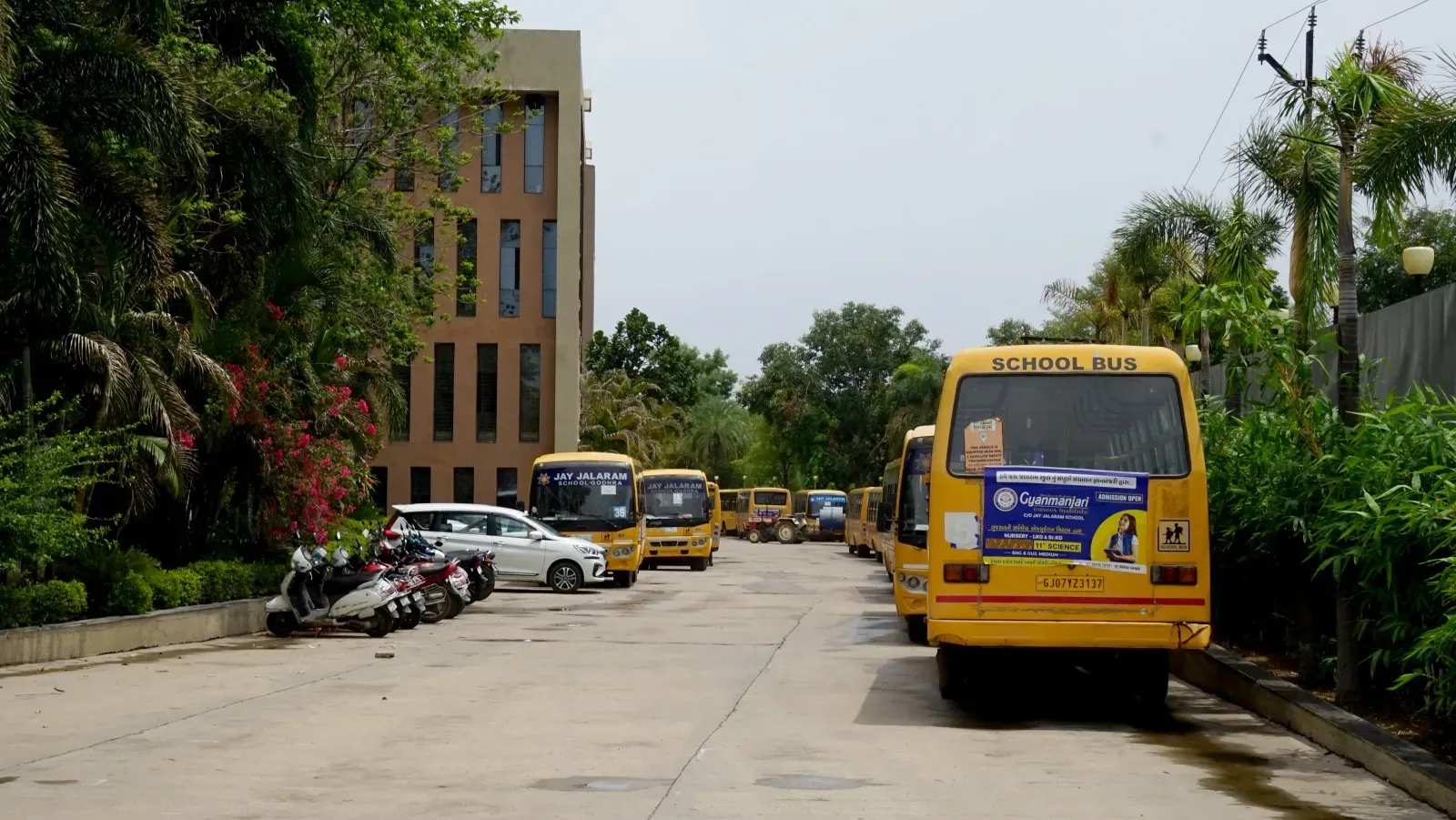 The school is located on the outskirts of Godhra in Gujarat. Bhupendra Rana 