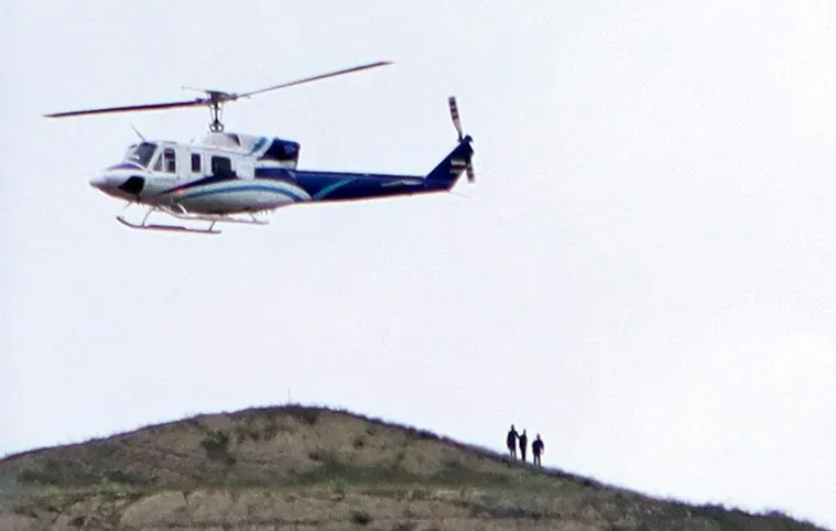The helicopter carrying Iran's President Ebrahim Raisi took off near the Iran-Azerbaijan border on May 19, 2024. It later crashed. 