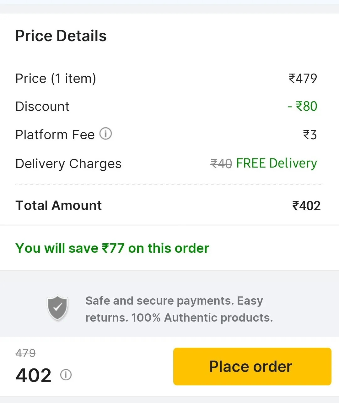 flipkart platform fee