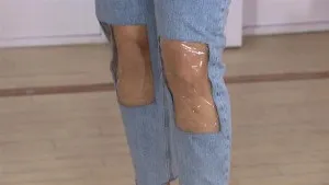 plastic jeans..