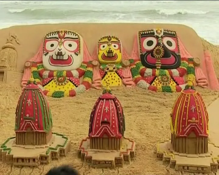 Ratha Yatra 2017: Magnificent Sand Art By Sudarsan Pattnaik In Puri