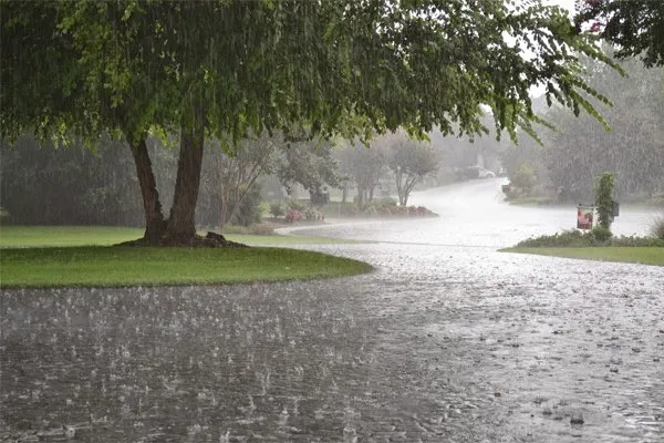 heavy rain fall