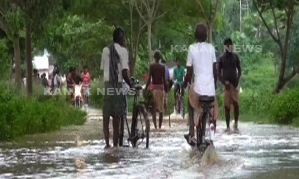 affected area after flood situation 