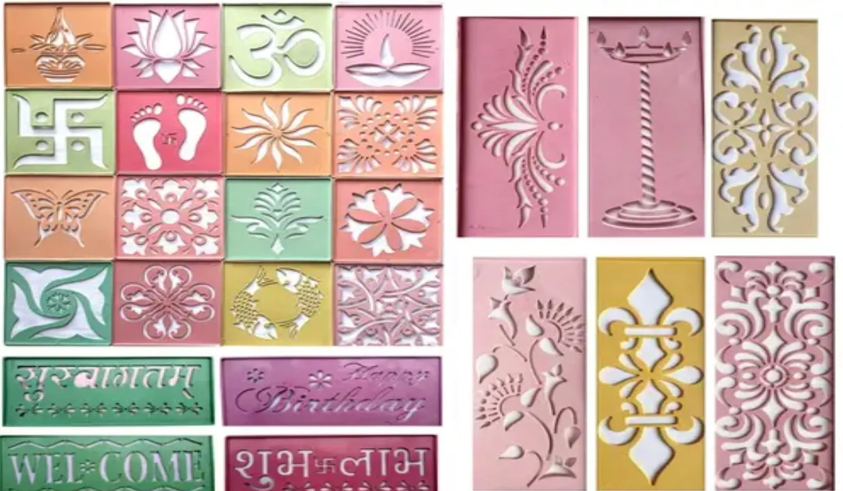 Artonezt Ready-to-Draw Rangoli Making Stencils