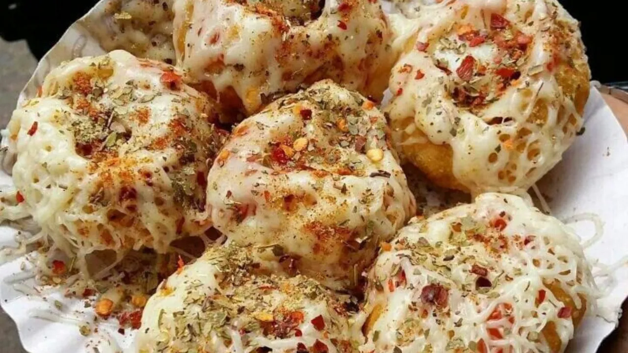 cheese pani puri