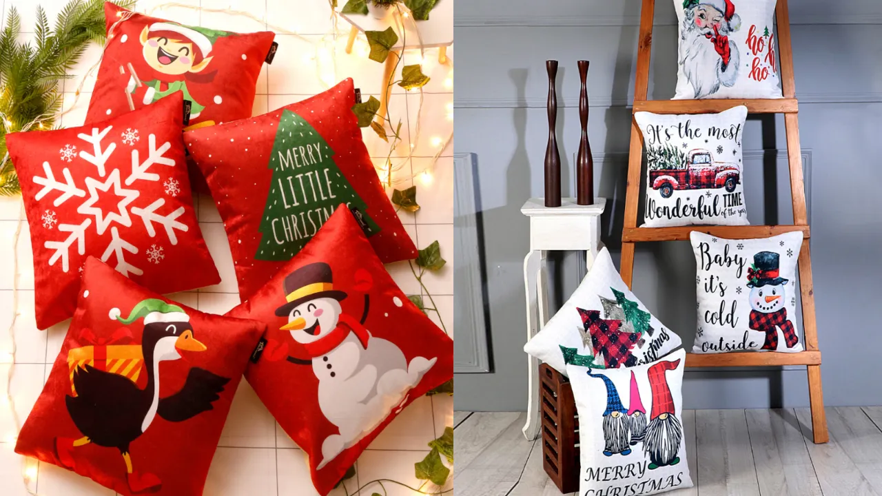 Christmas-Themed Pillow Covers