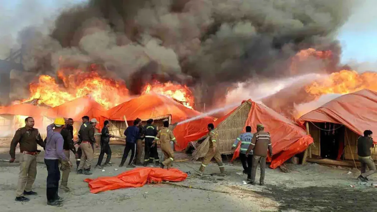 fire in Maha Kumbh Mela 