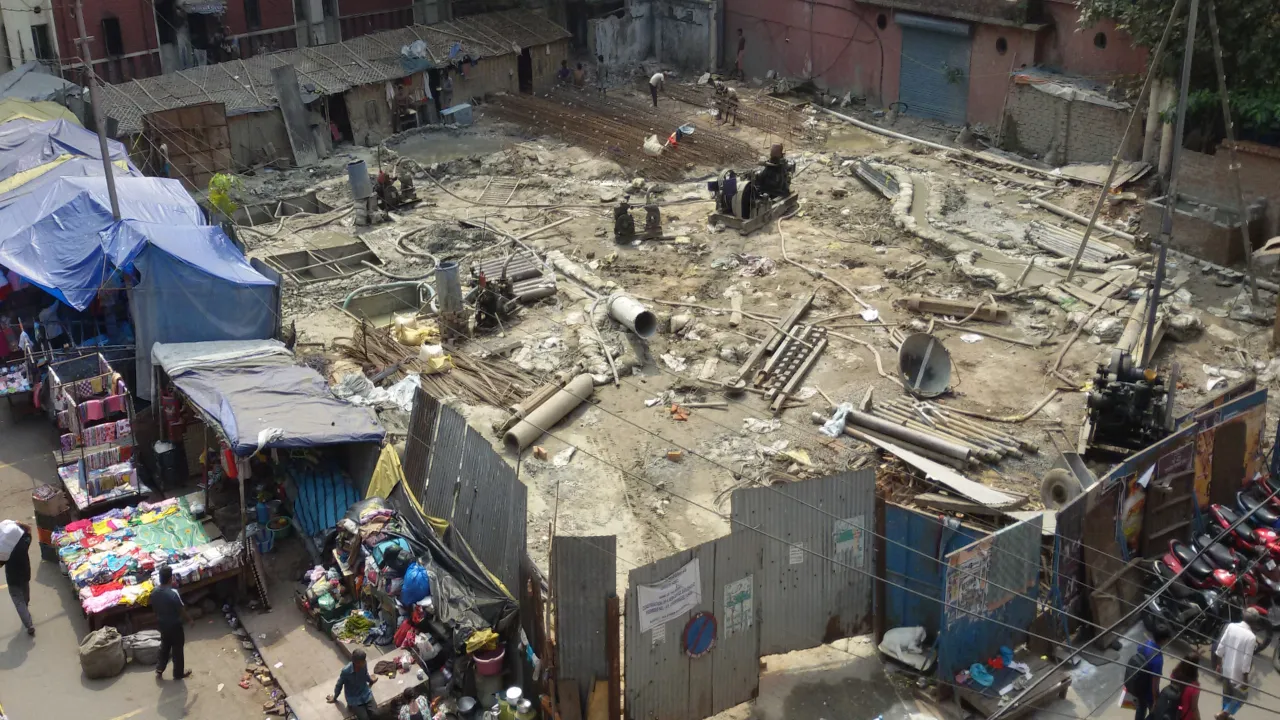 demolished Chapline cinema hall in Kolkata