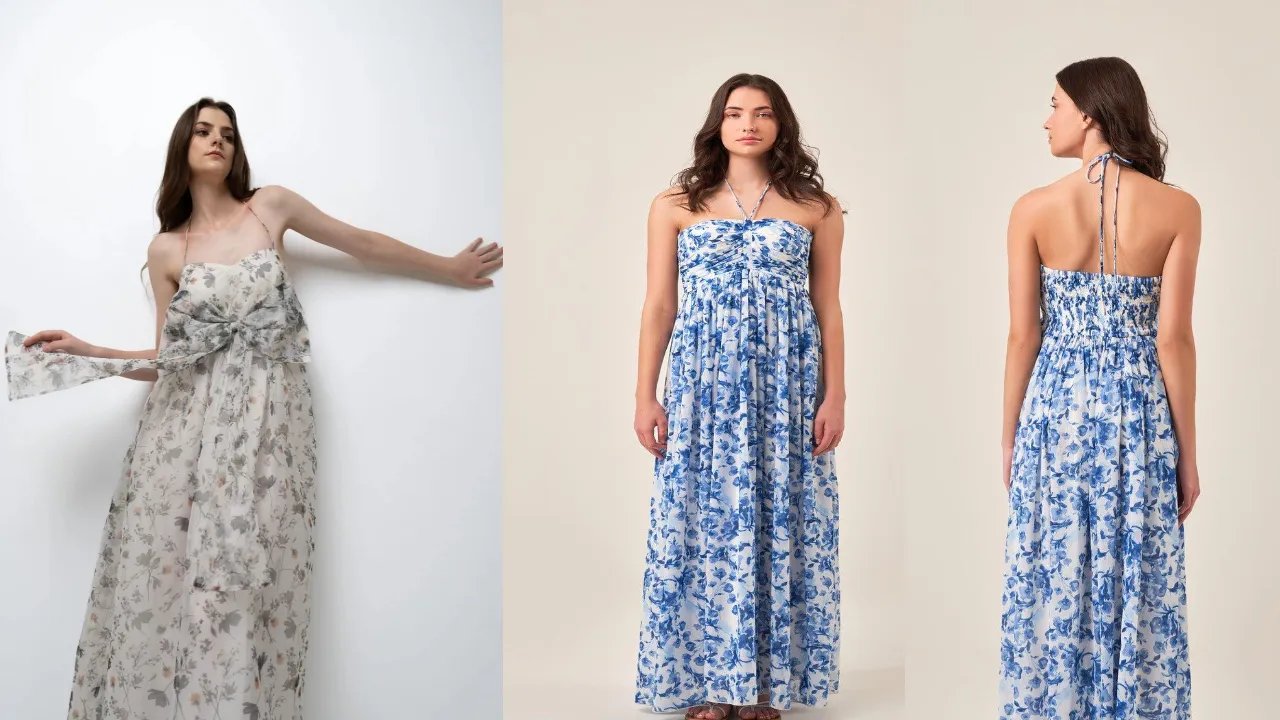 floral feminine Maxi dress