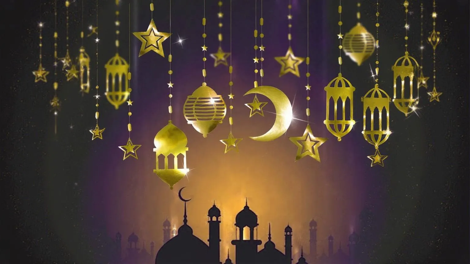 moon and star decoration for ramadan
