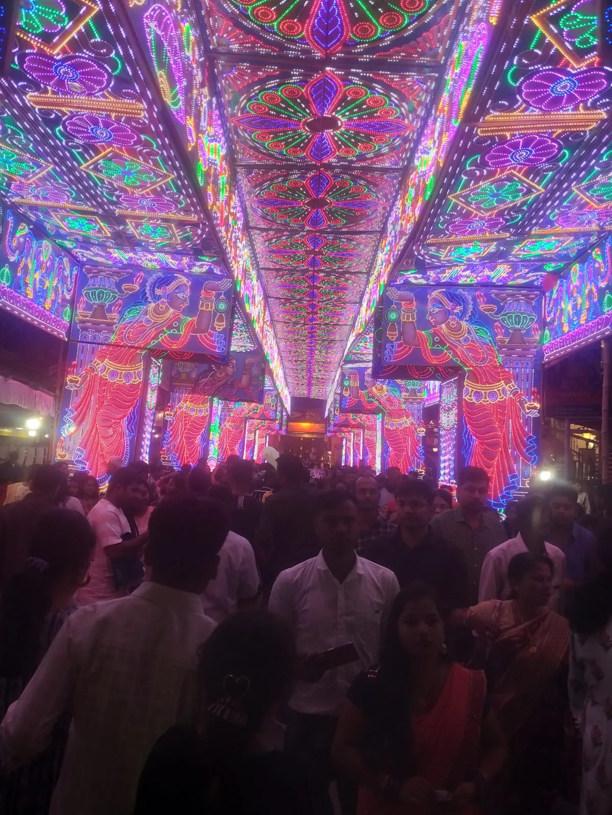 Jagadhatri Puja lighting