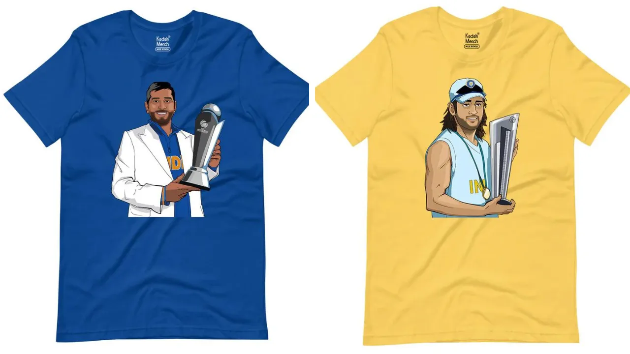 Dhoni Classic Victory T-Shirt's