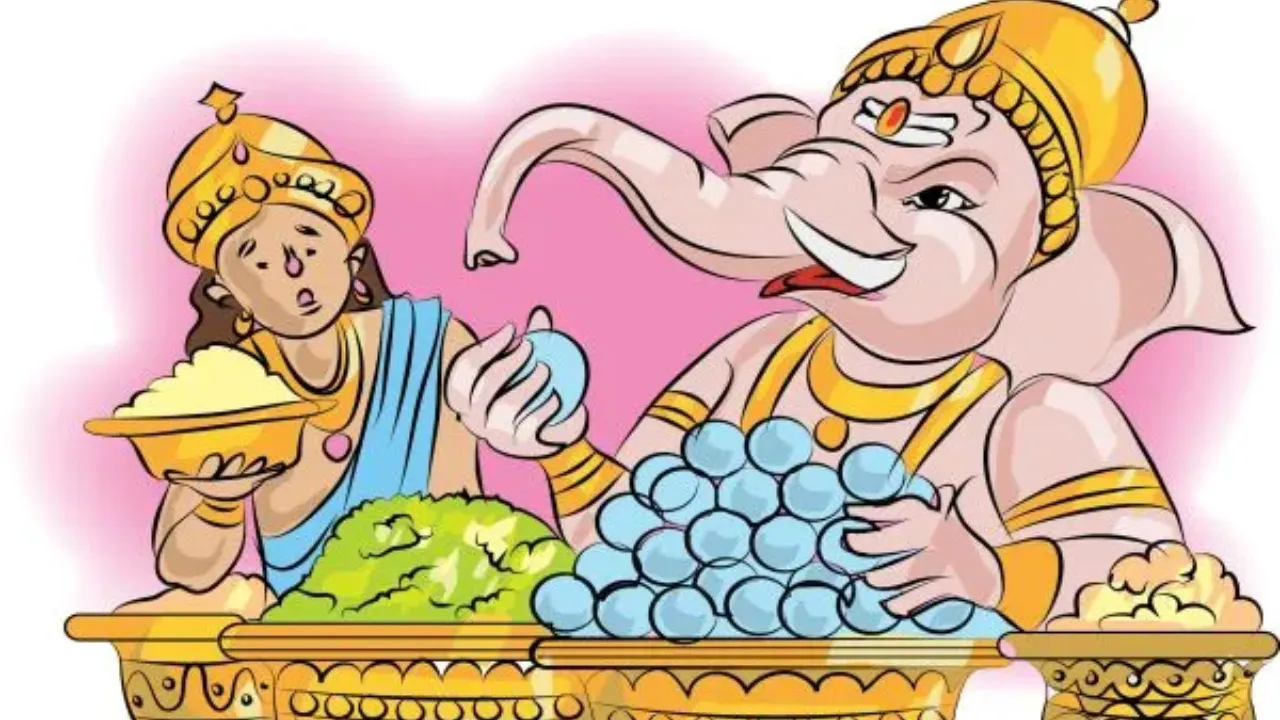 bal ganesh modak story 