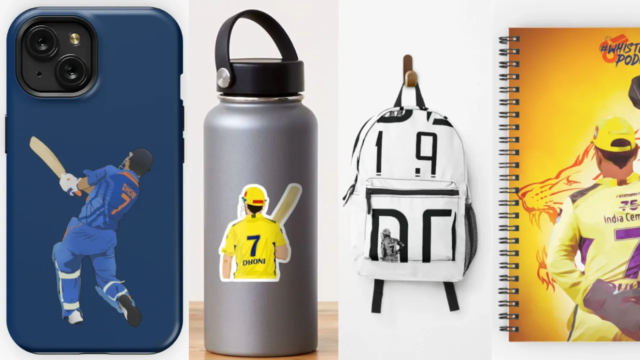 MS Dhoni Collection from Redbubble