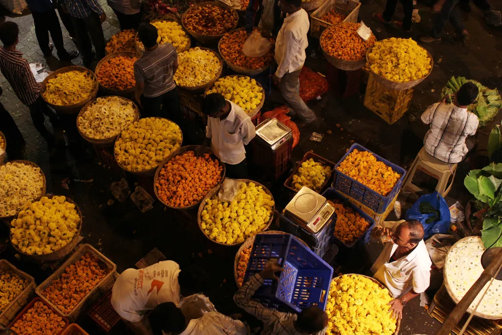 Dadar Flower Market Mumbai