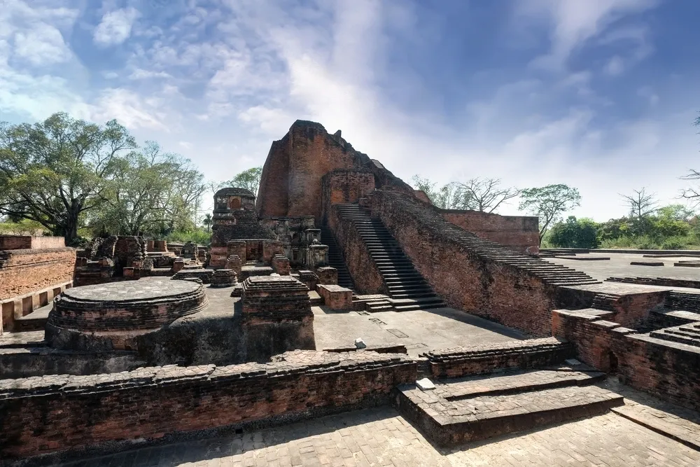 The ruins of Nalanda University