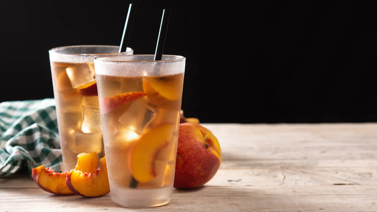 Ginger & Peach Iced Tea