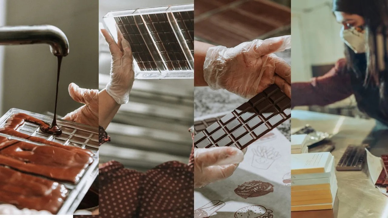 process of chocolate making 