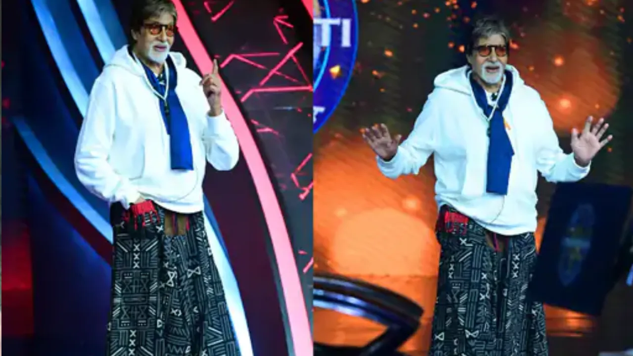 Amitabh Bachchan cool kbc look 