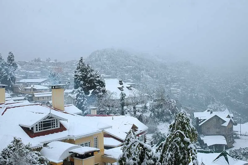 snow in India