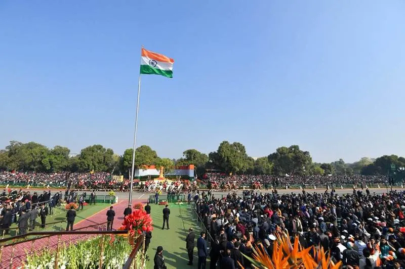 parade at Rajpath in Delhi