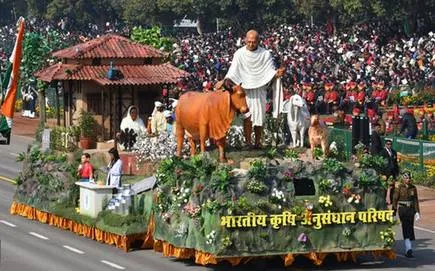 parade at Rajpath in Delhi