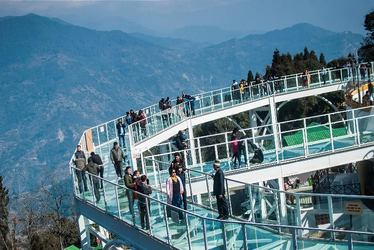 glass skywalk in sikkim