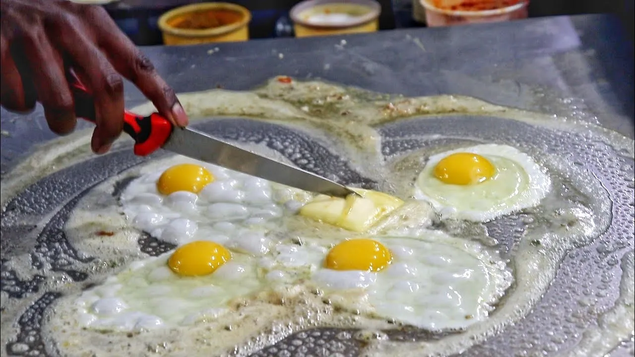 Loaded egg burgers