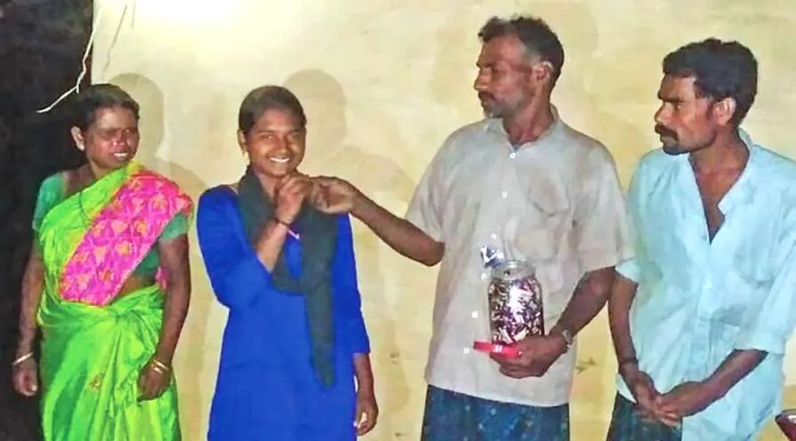 tribal girl scored 95% in 10th