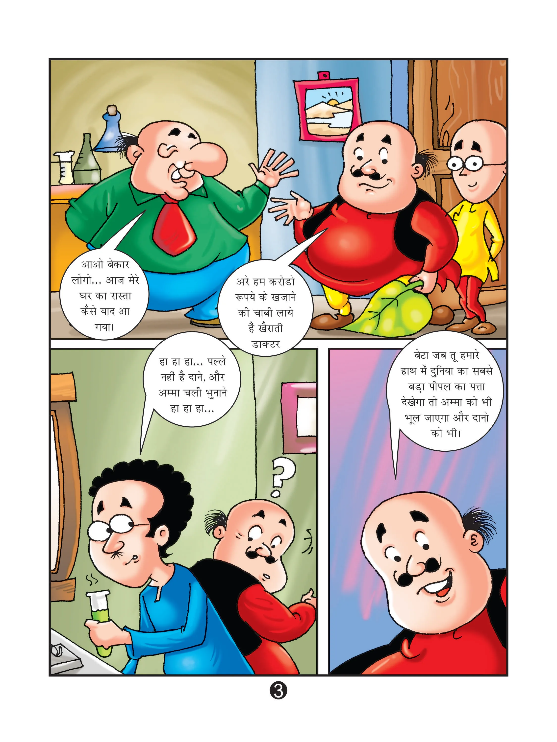 Lotpot E-Comics cartoon character Motu Patlu