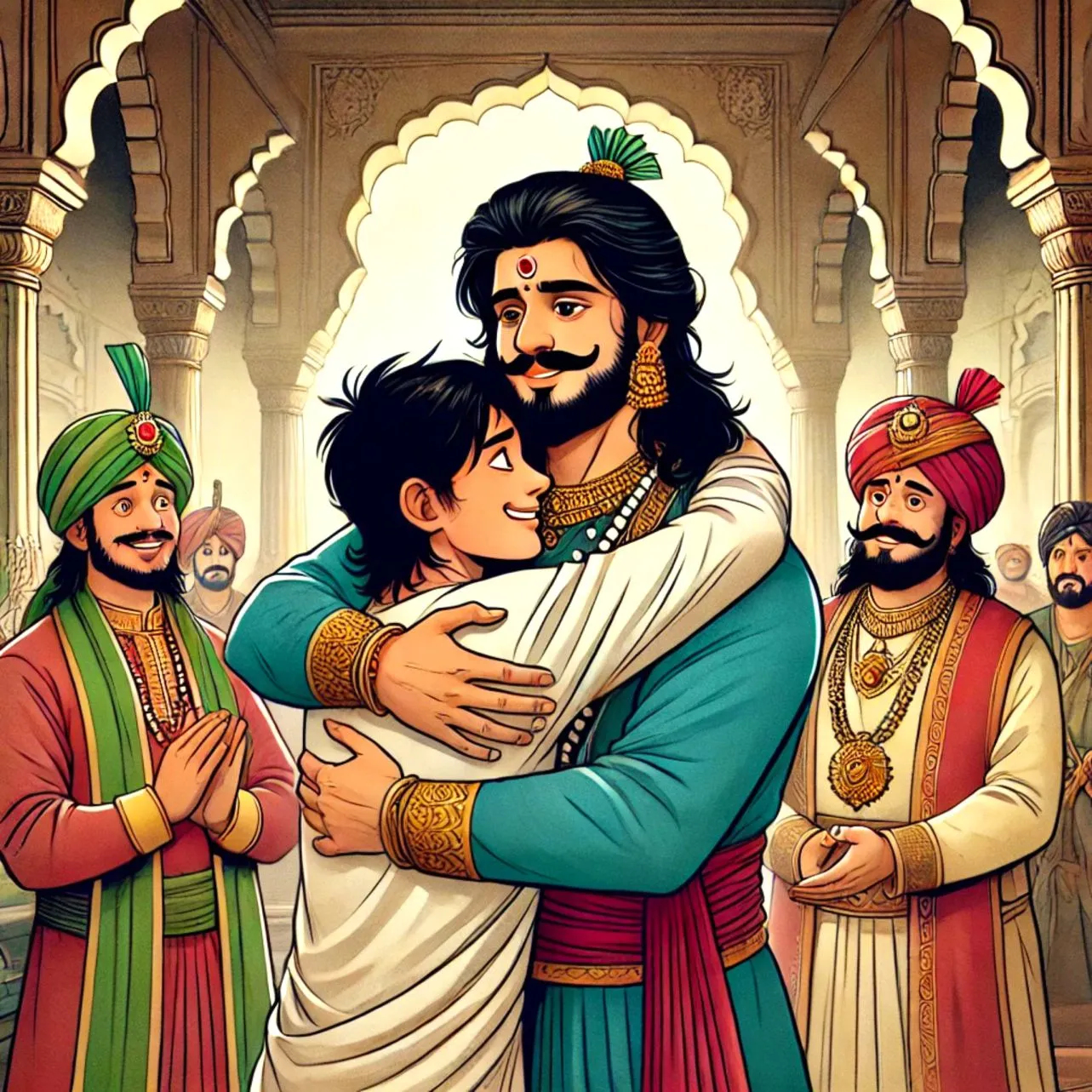 The king illness and the sacrifice of a young man