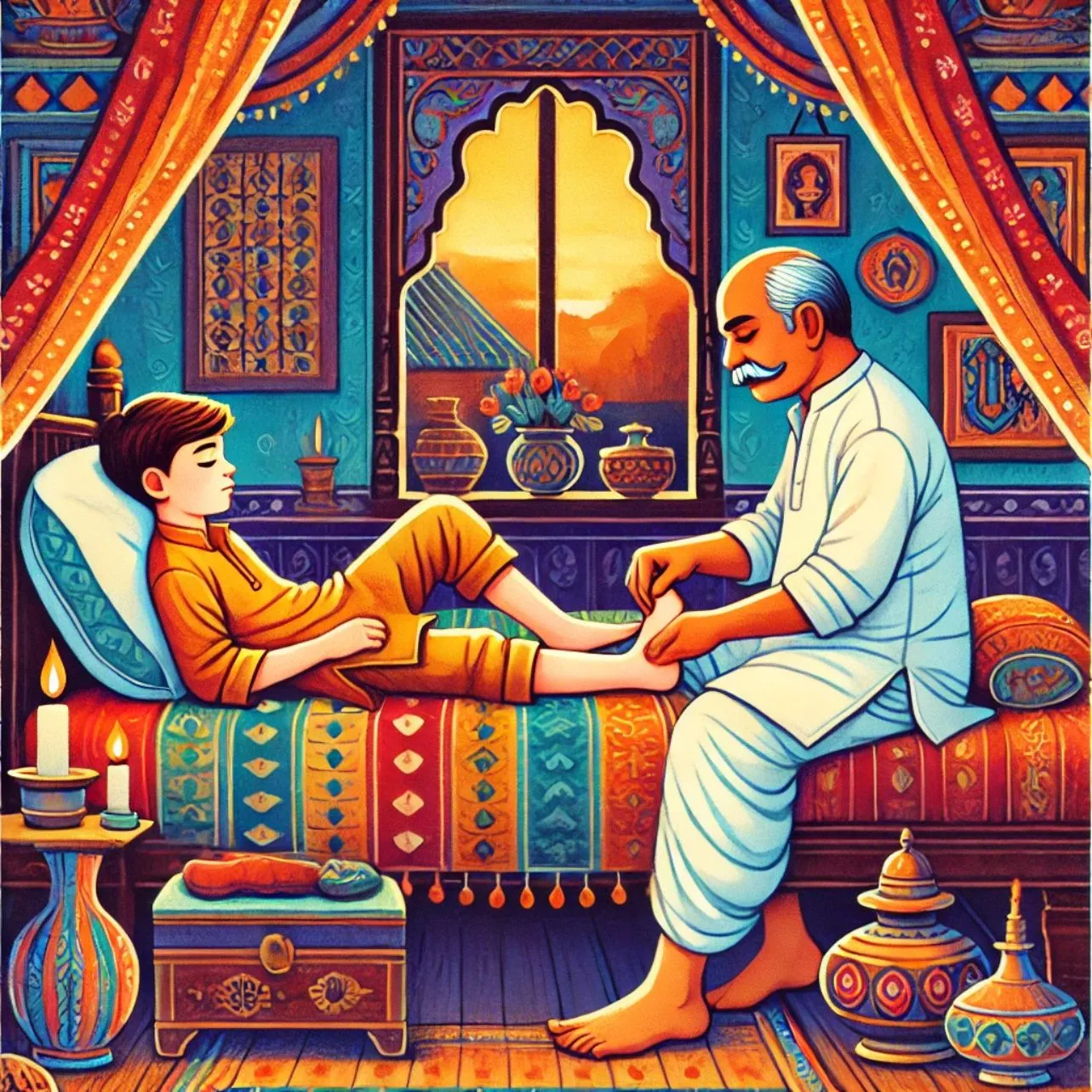 Children story lesson of self reliance