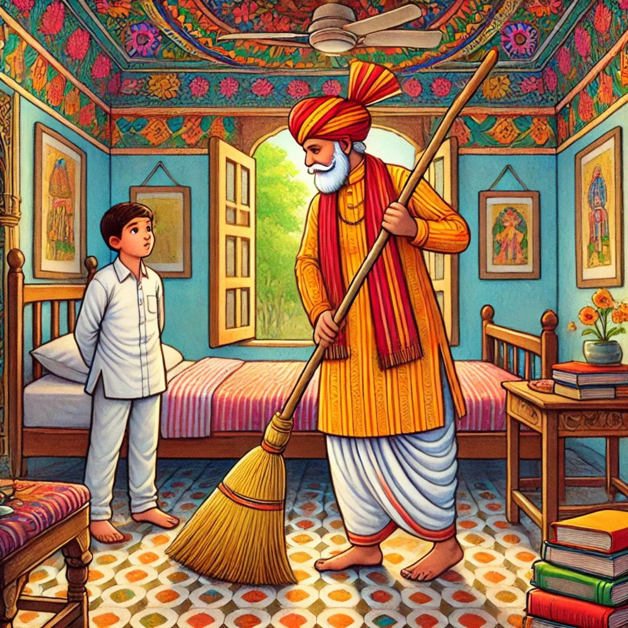 Children story lesson of self reliance