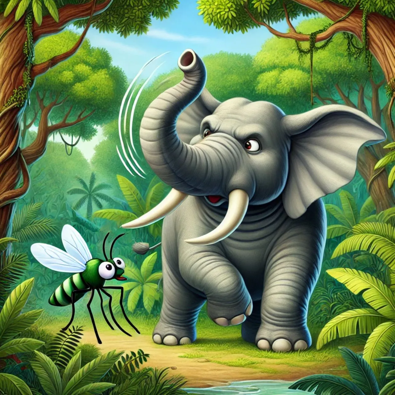 Haath aur macchar ki kahani jungle story