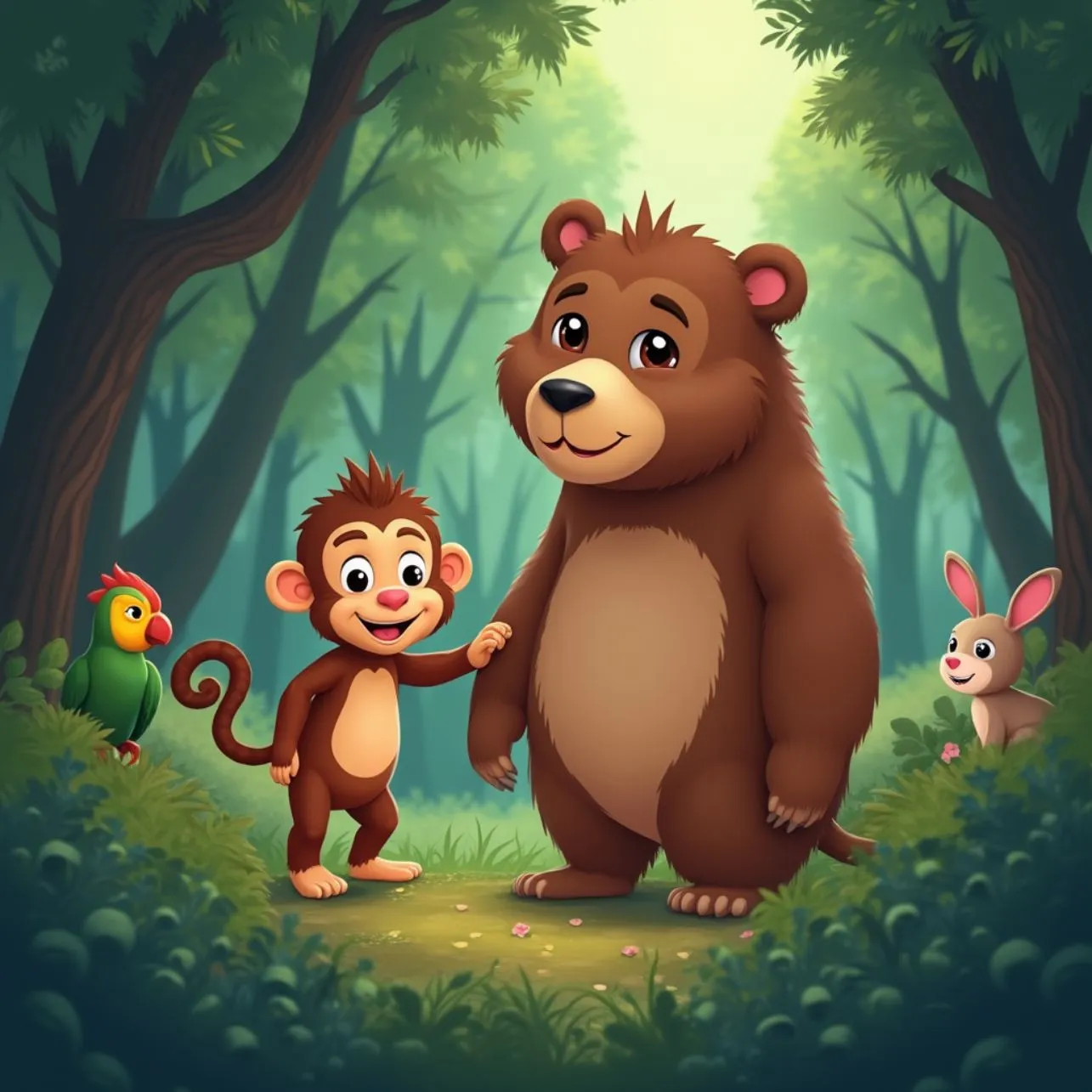 Secret of the Deep Forest- The Story of a New Friendship