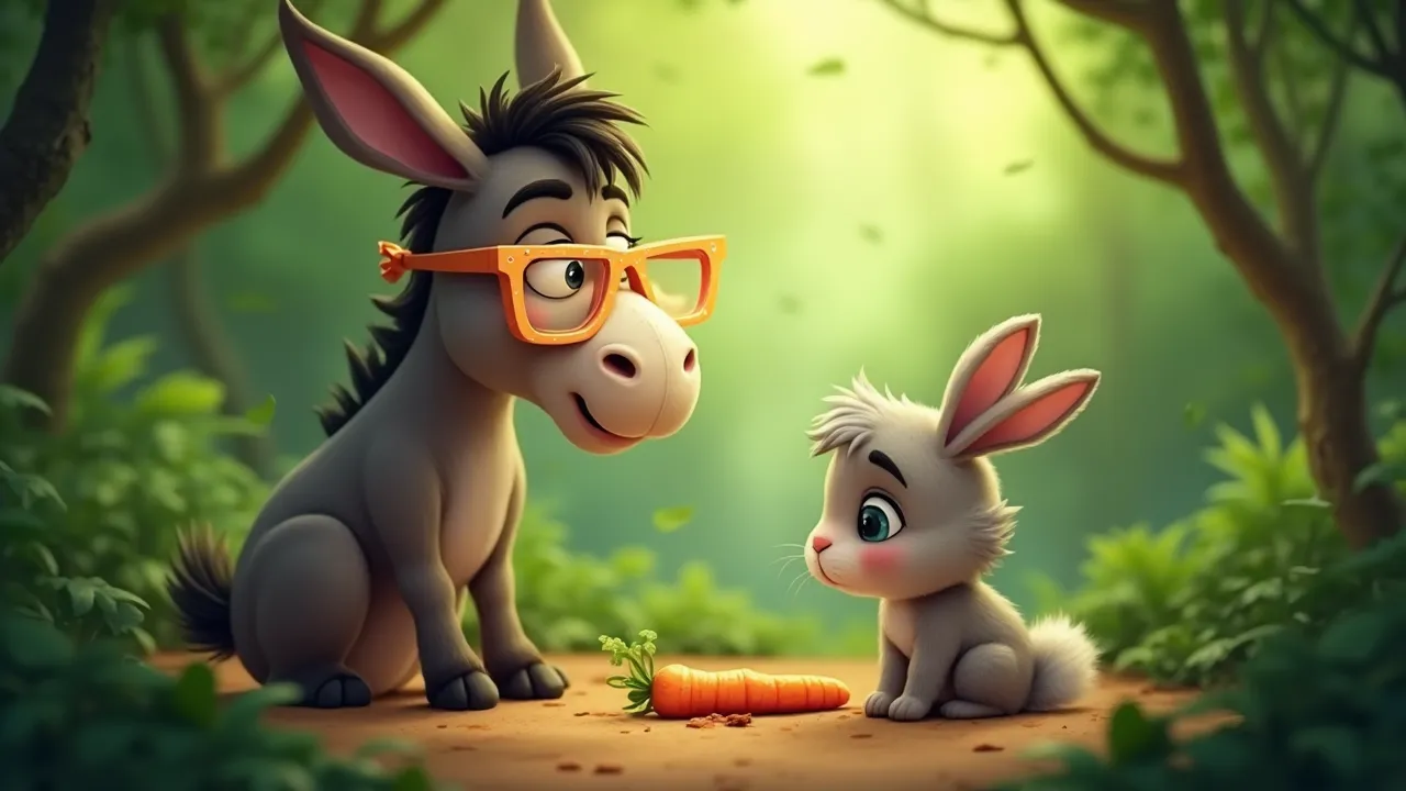 The Naughty Donkey and the Miraculous Glasses A Unique Jungle Story