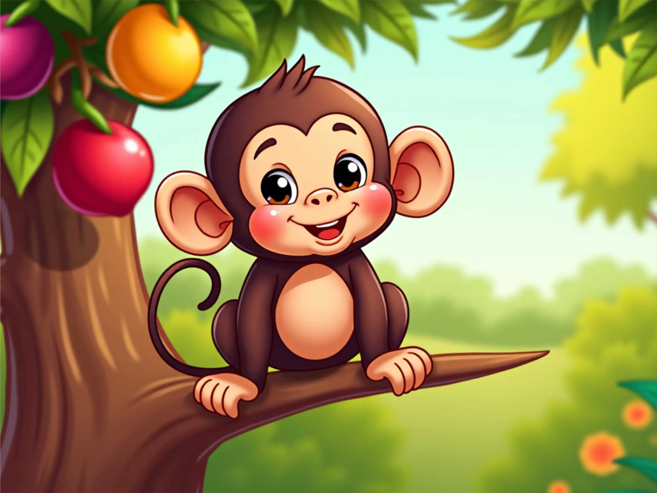 cartoon image of a monkey