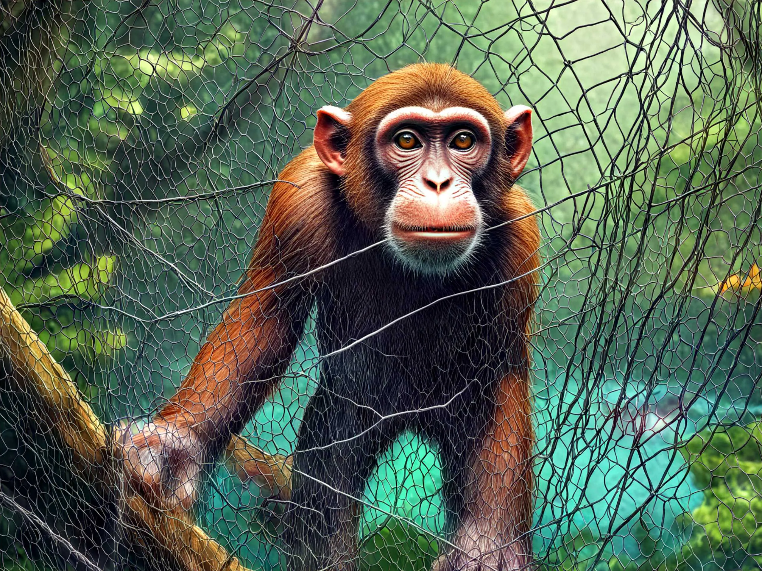 Cartoon image of a monkey 