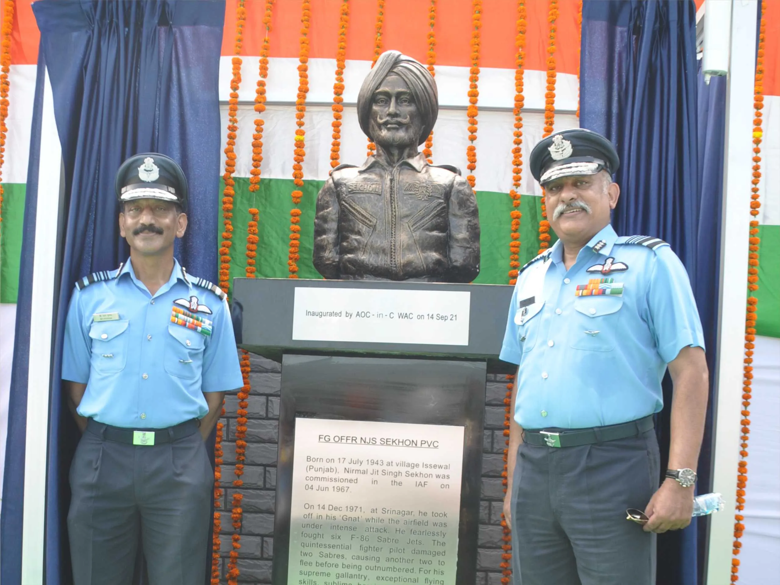 Nirmal jeet singh sekhon statue inaugration