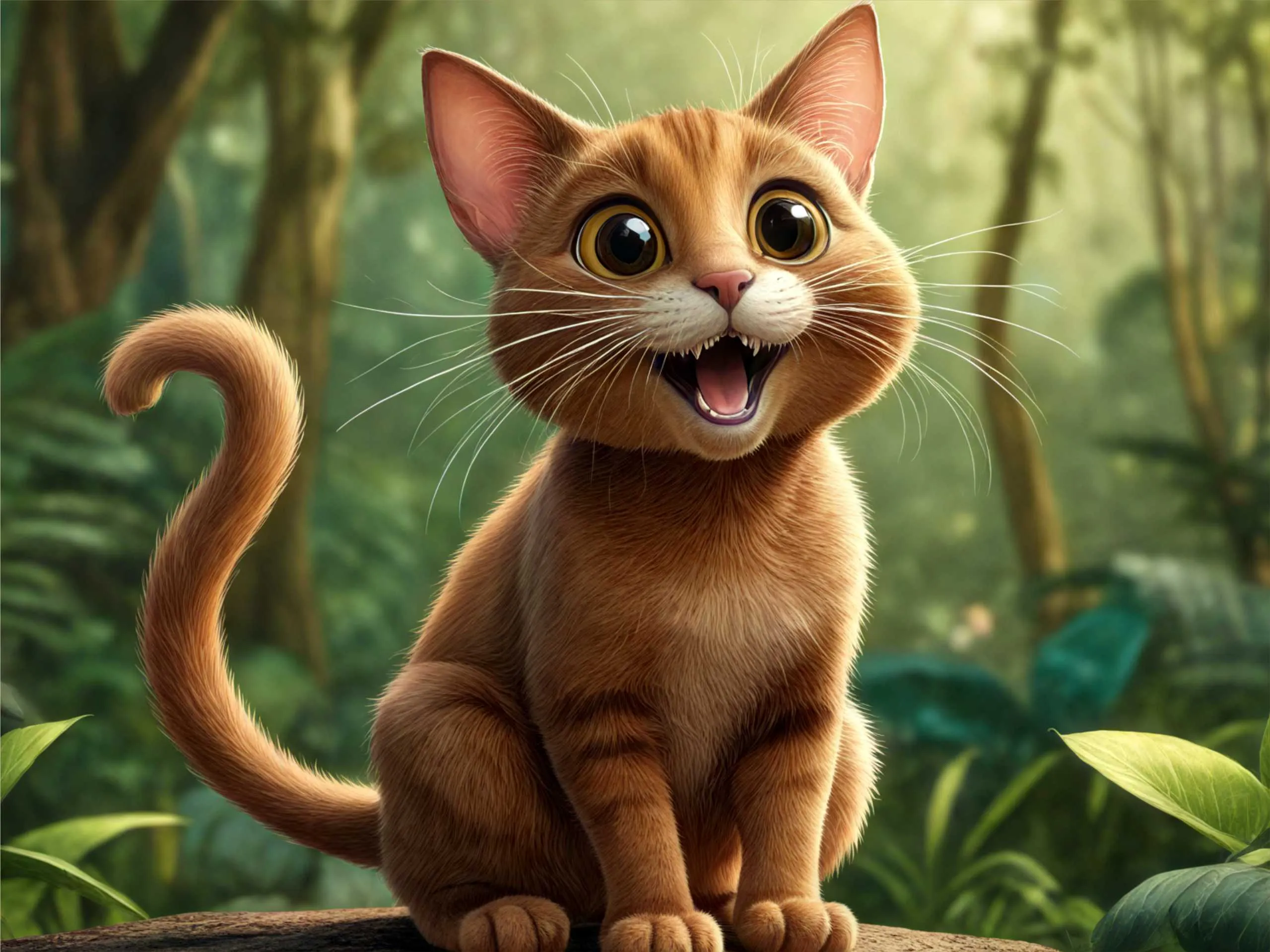 cartoon image of cat