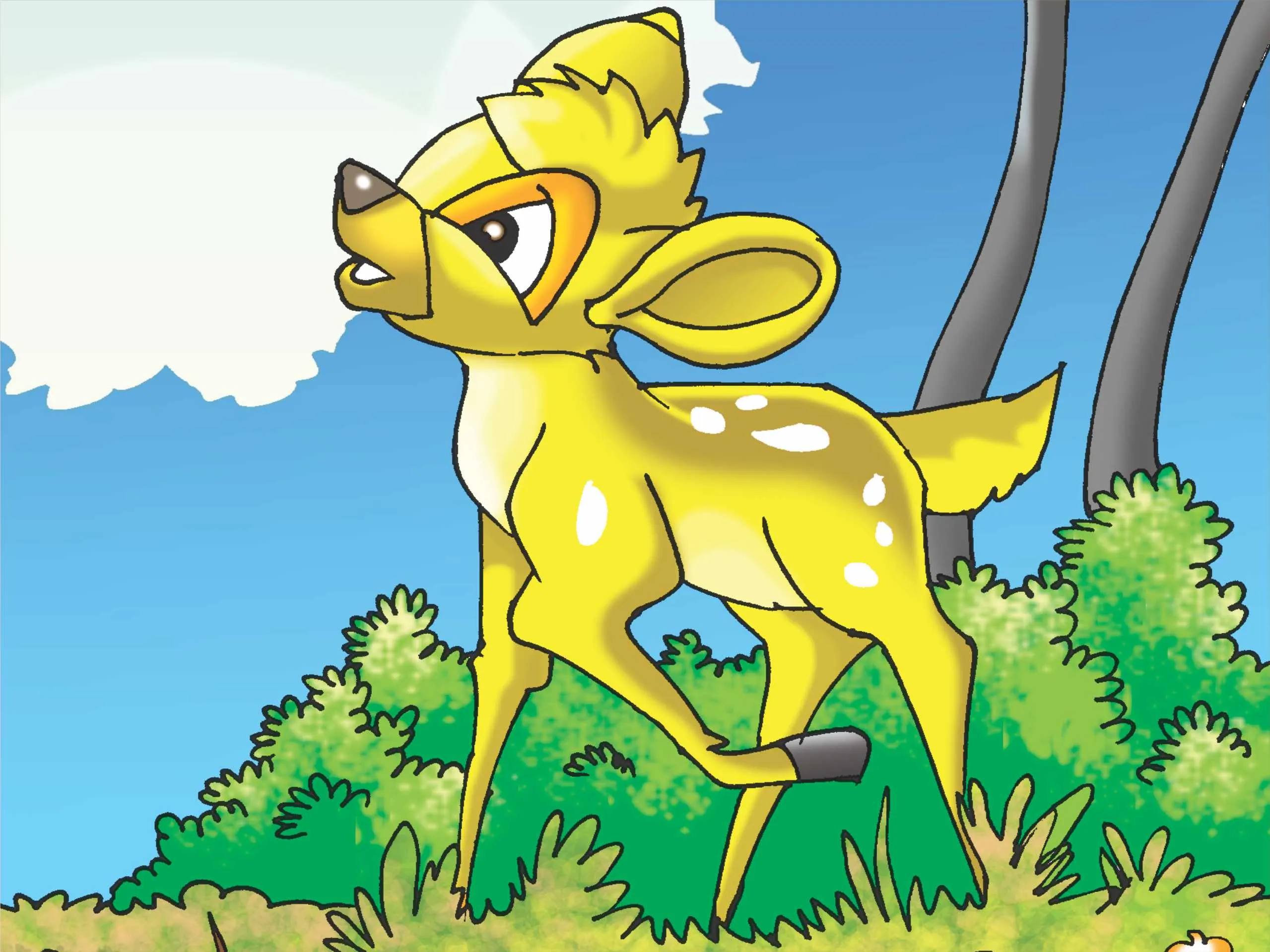 Cartoon image of a deer