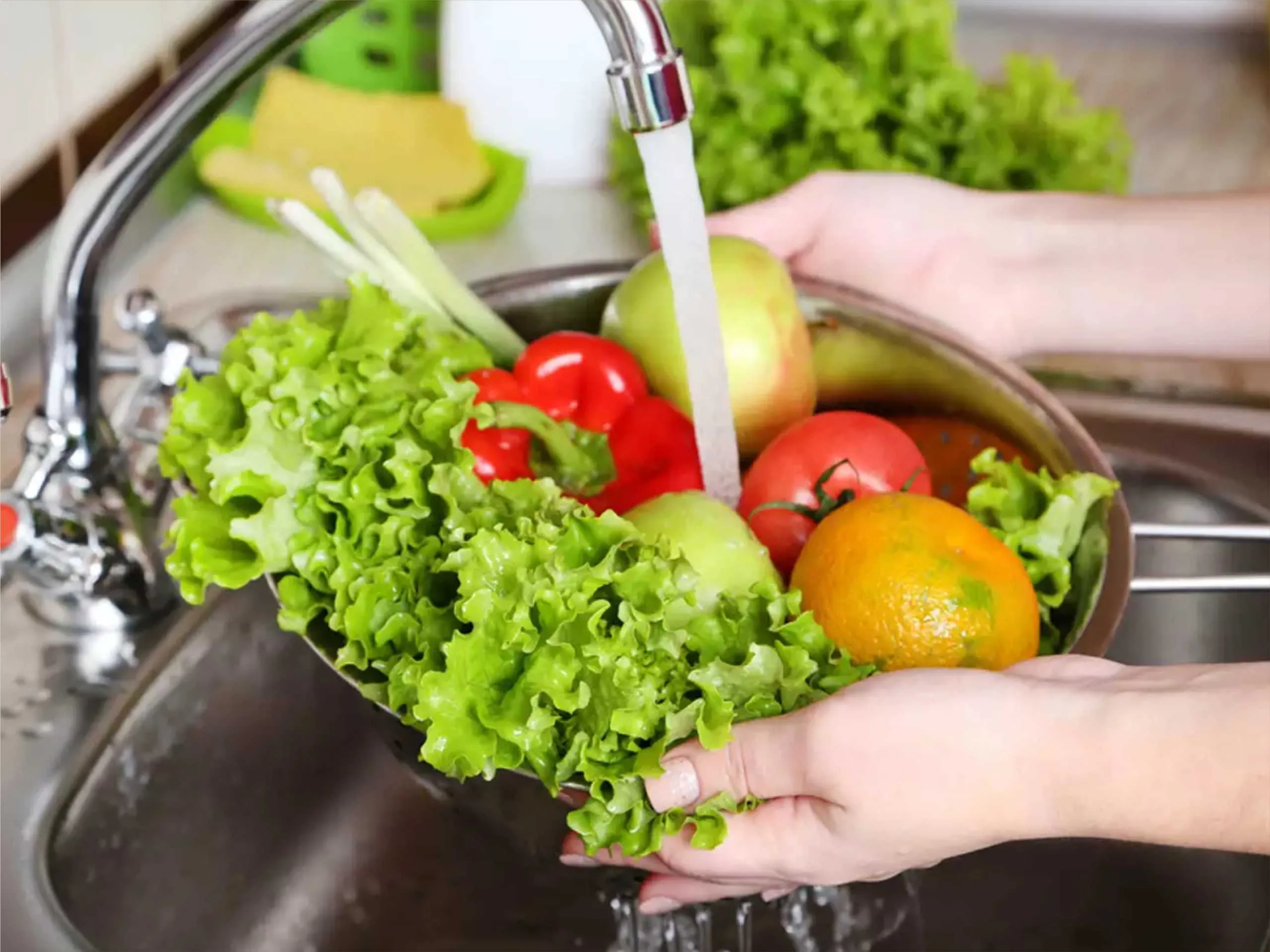 Cleaning Food with Water