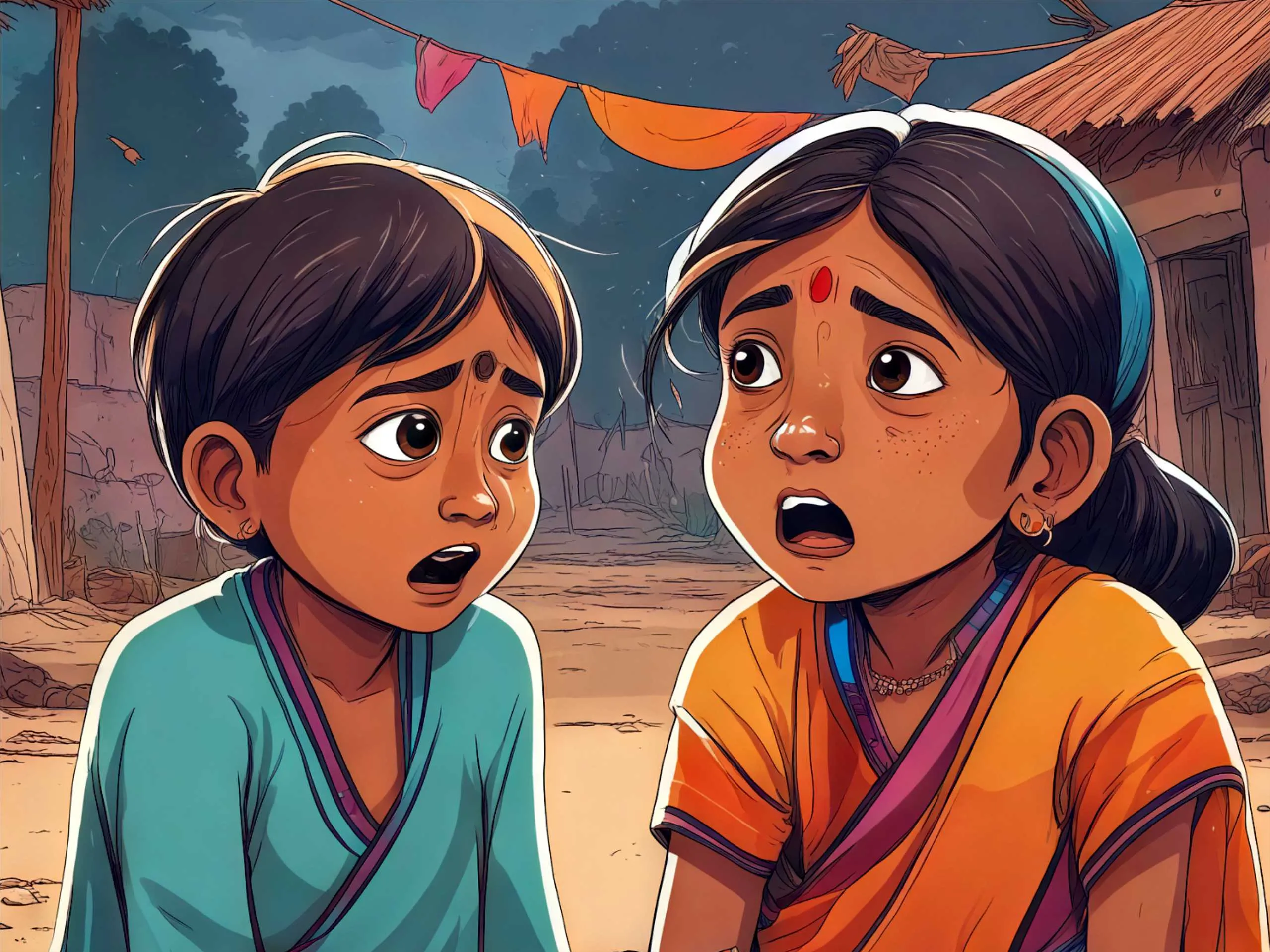 cartoon image of two kids