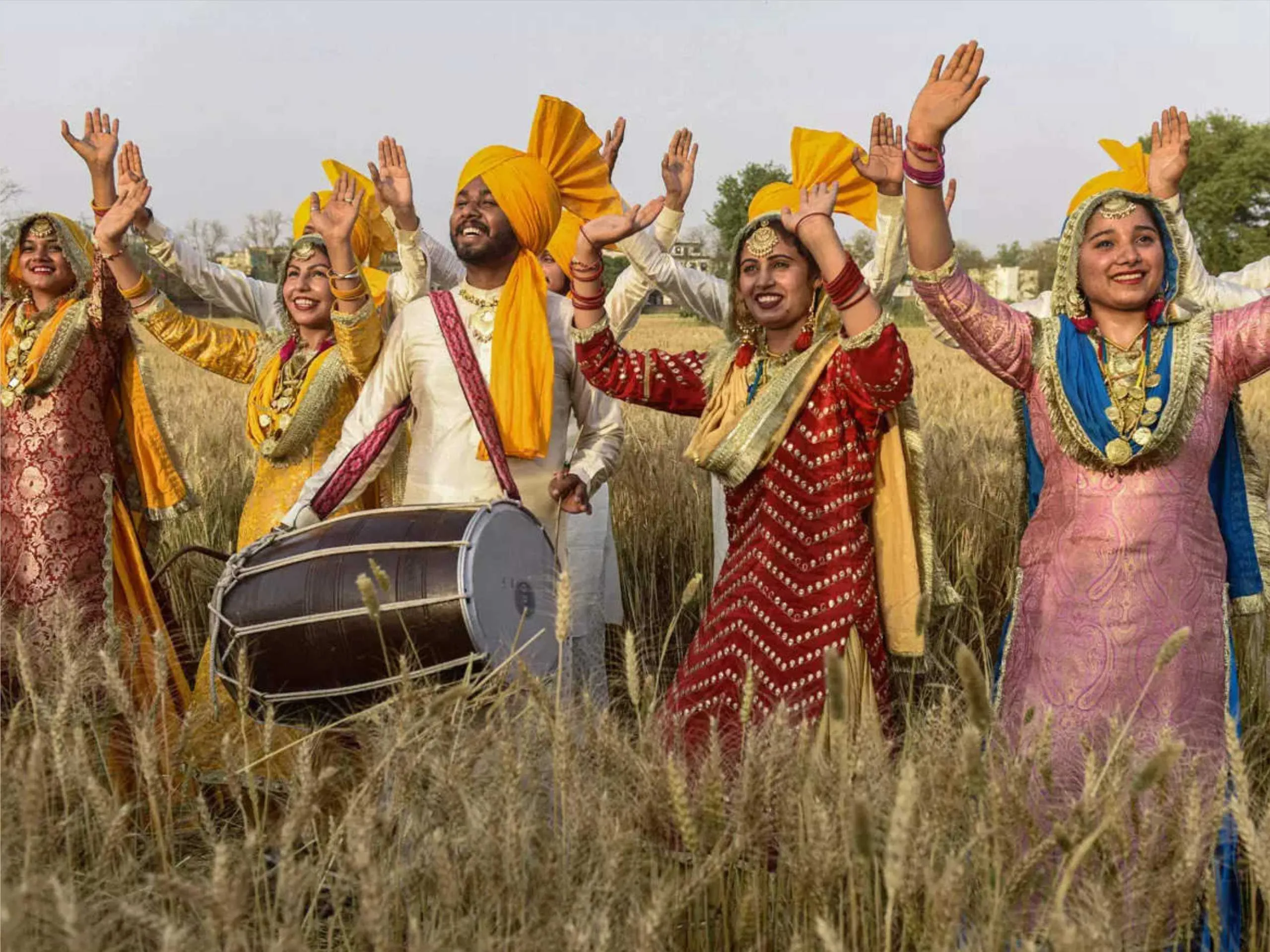 People Celebrating Vaisakhi